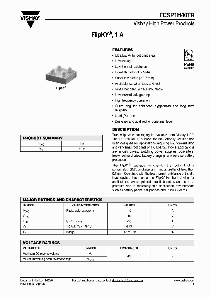 FCSP1H40TR_4295979.PDF Datasheet