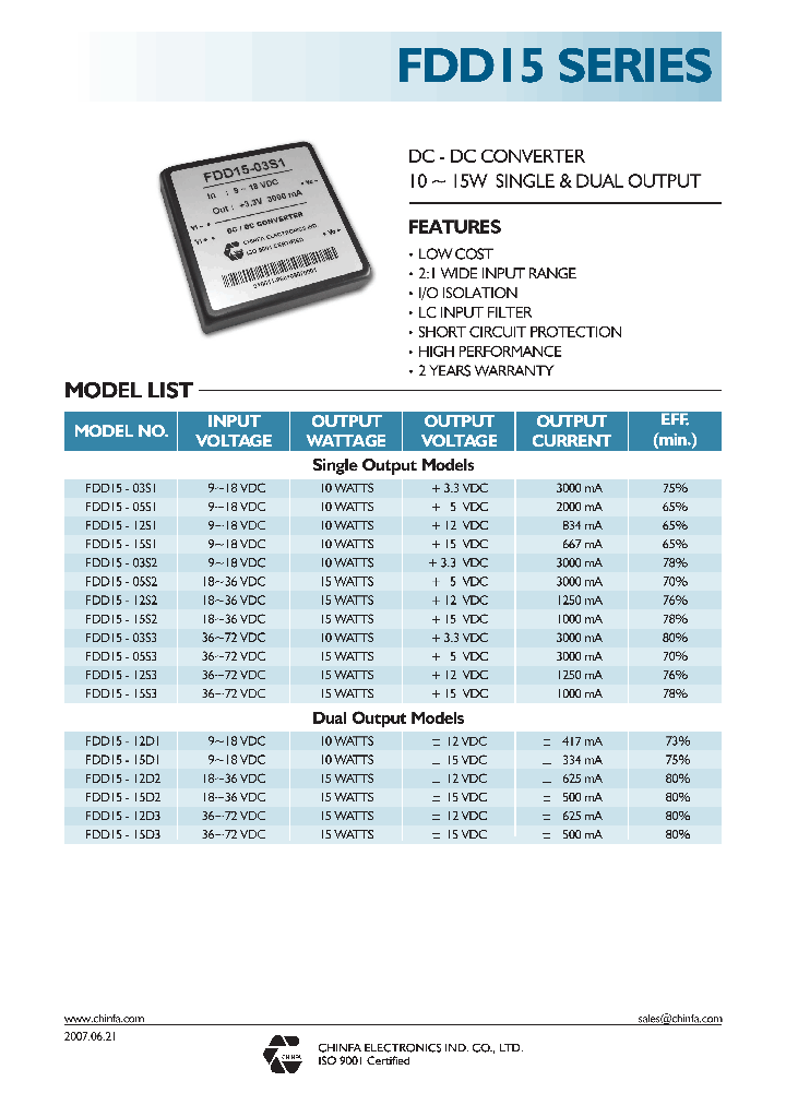 FDD15-03S1_4370876.PDF Datasheet