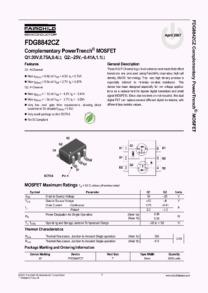 FDG8842CZ_4172328.PDF Datasheet