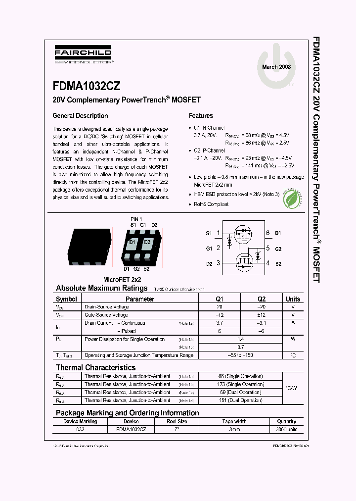 FDMA1032CZ_4255010.PDF Datasheet