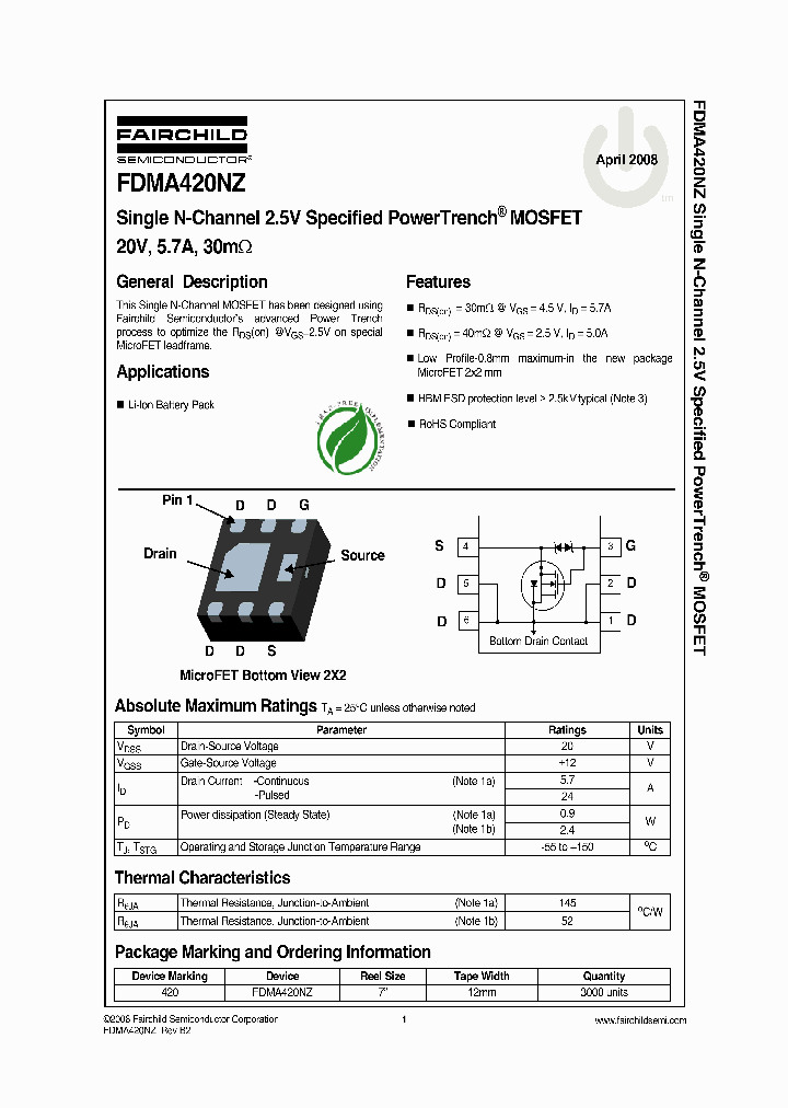 FDMA420NZ_4793261.PDF Datasheet
