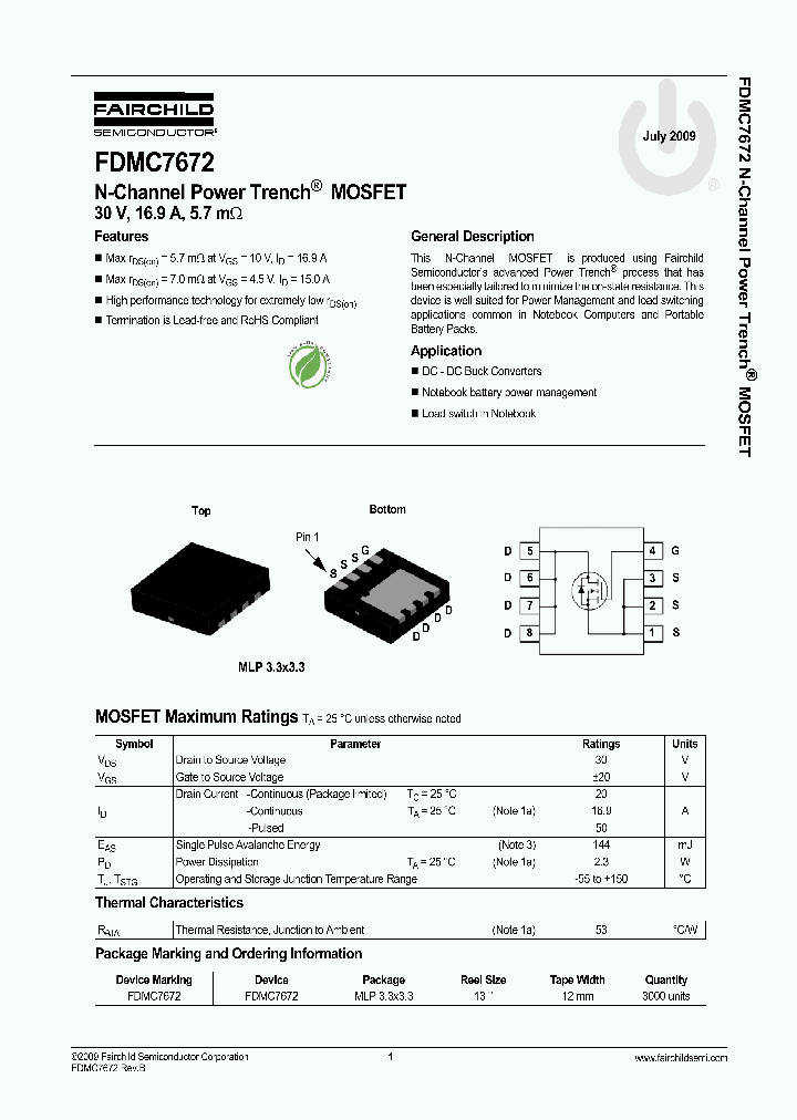 FDMC7672_4473799.PDF Datasheet