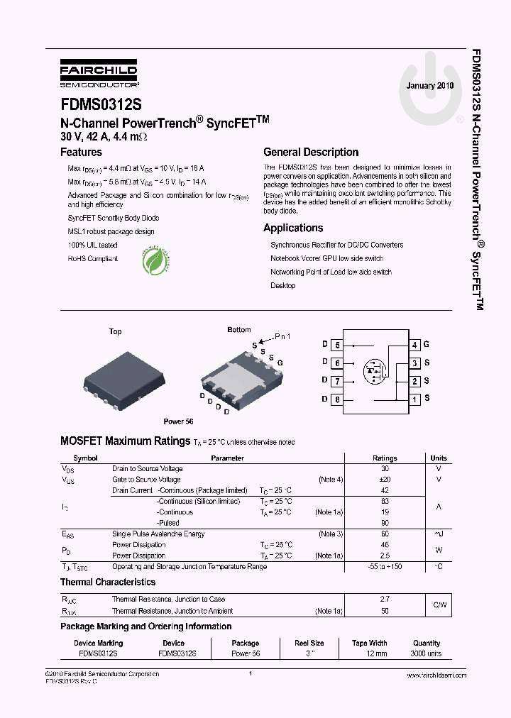 FDMS0312S_4731624.PDF Datasheet