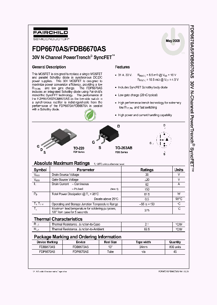 FDP6670AS08_4334993.PDF Datasheet