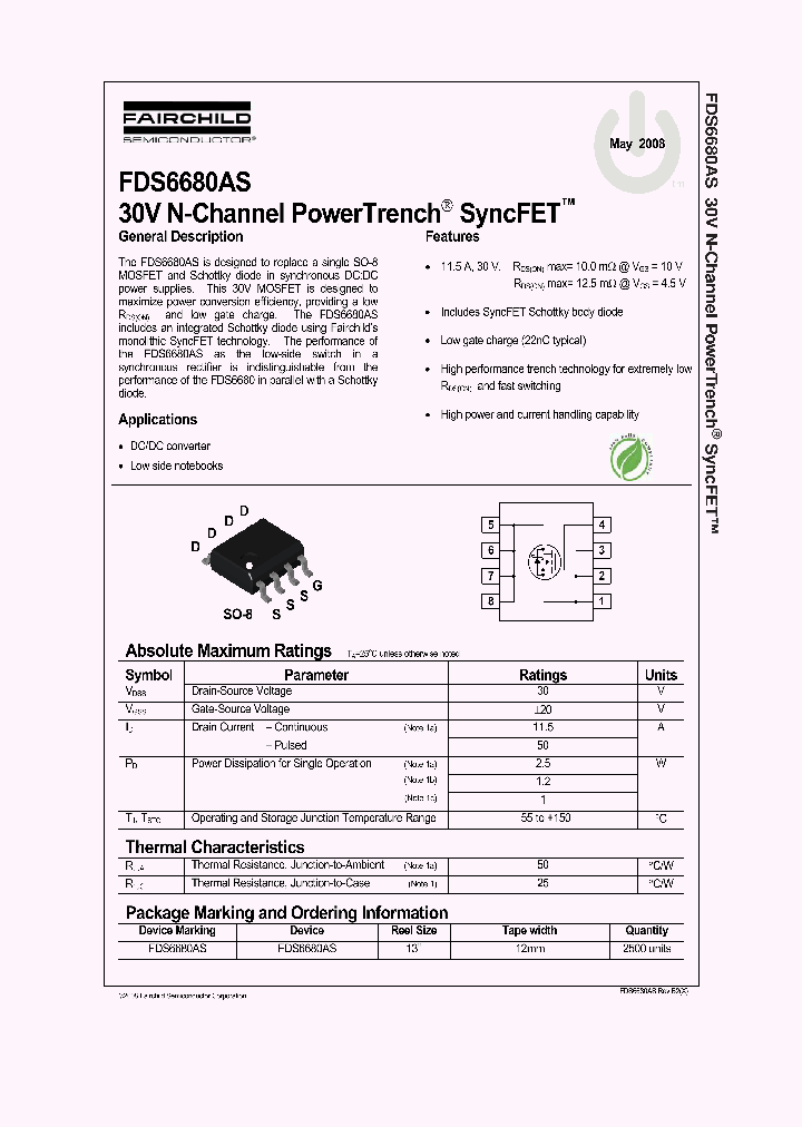FDS6680AS08_4319500.PDF Datasheet