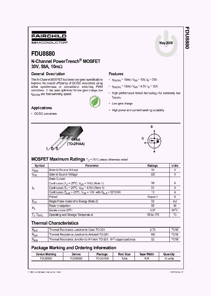 FDU8880_4291483.PDF Datasheet