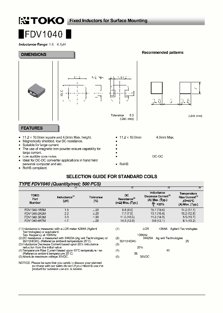 FDV1040_4704290.PDF Datasheet