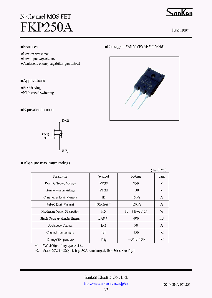 FKP250A_4795121.PDF Datasheet