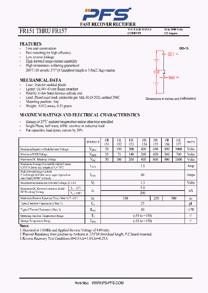 FR151_4850901.PDF Datasheet