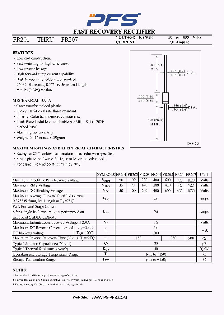 FR201_4850957.PDF Datasheet