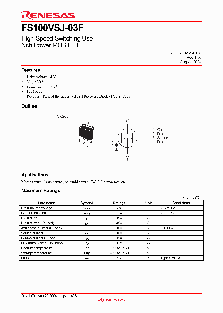 FS100VSJ-03F_4272684.PDF Datasheet