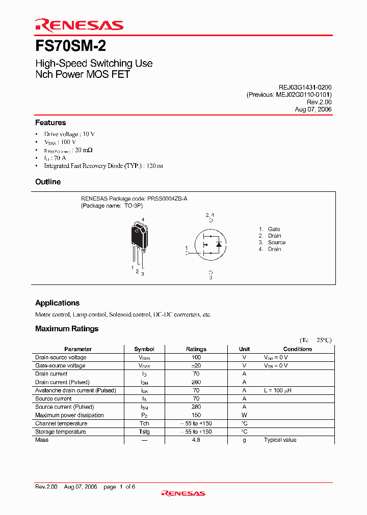 FS70SM-2_4377660.PDF Datasheet