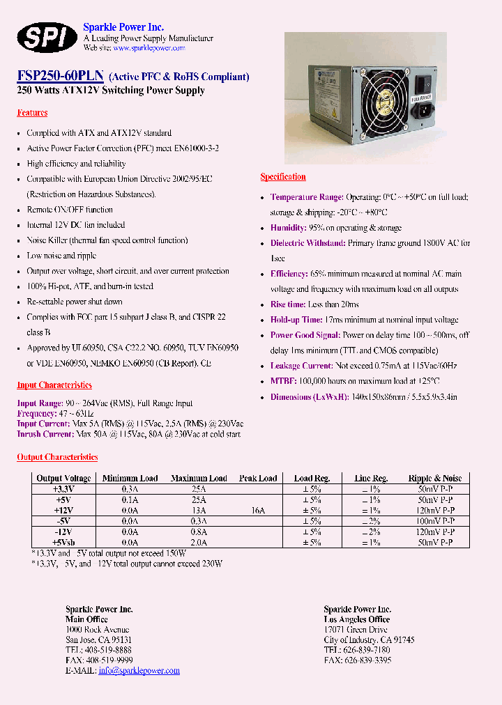 FSP250-60PLN_4399269.PDF Datasheet