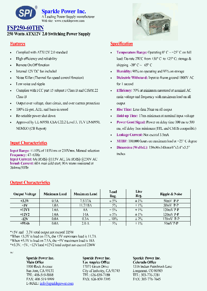 FSP250-60THN_4399273.PDF Datasheet