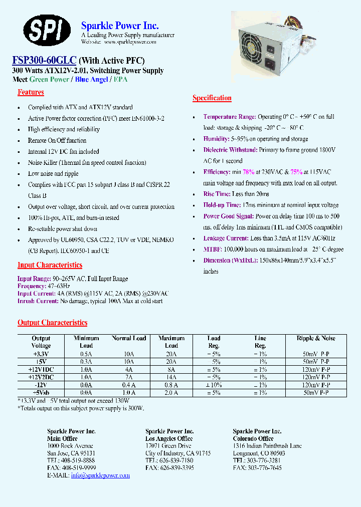 FSP300-60GLC_4376230.PDF Datasheet
