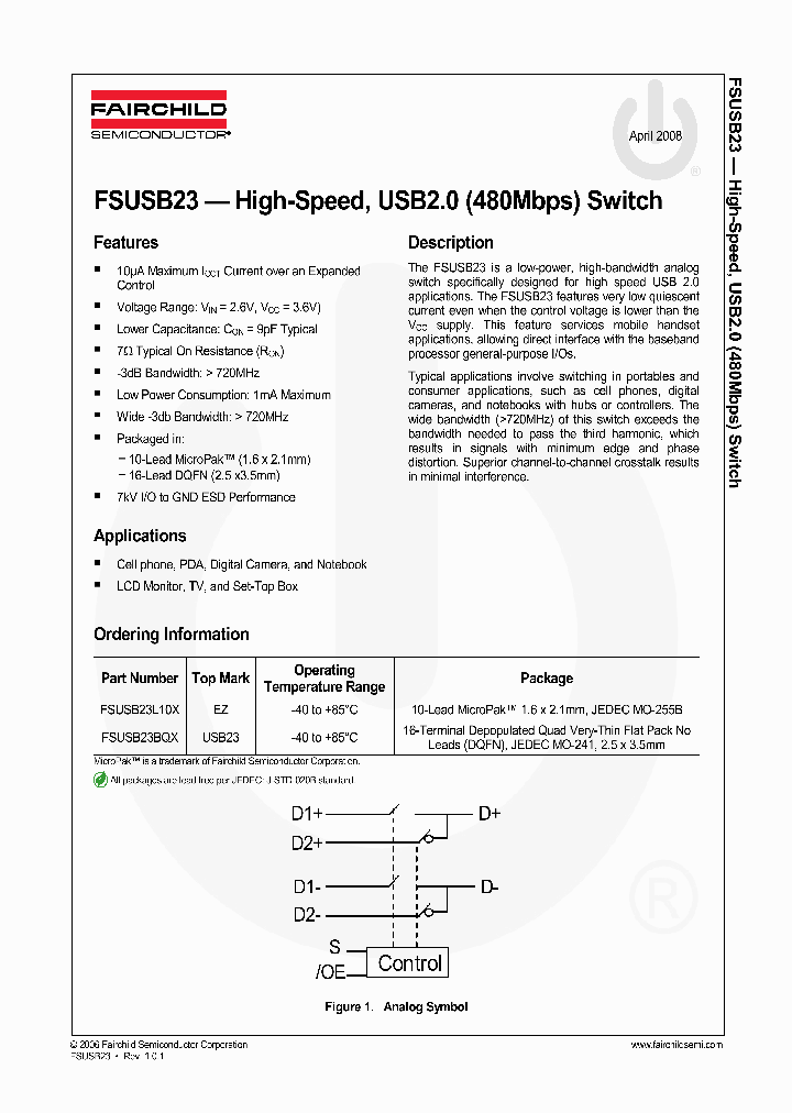 FSUSB2308_4491622.PDF Datasheet