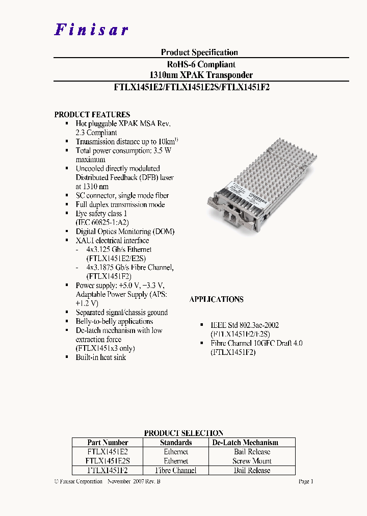 FTLX1451E2_4406523.PDF Datasheet