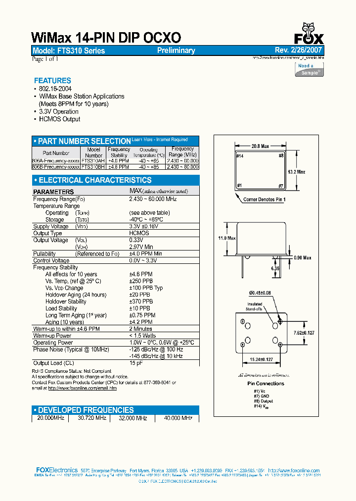FTS310_4358010.PDF Datasheet