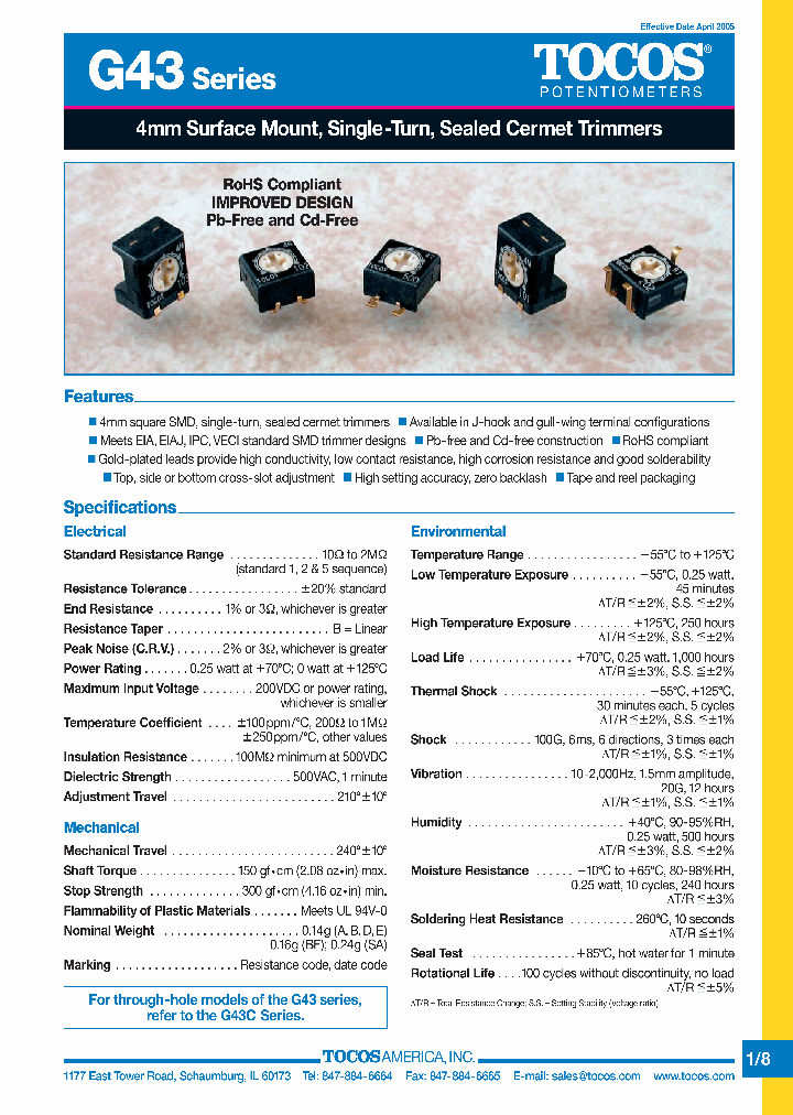 G43BB105M_4706733.PDF Datasheet