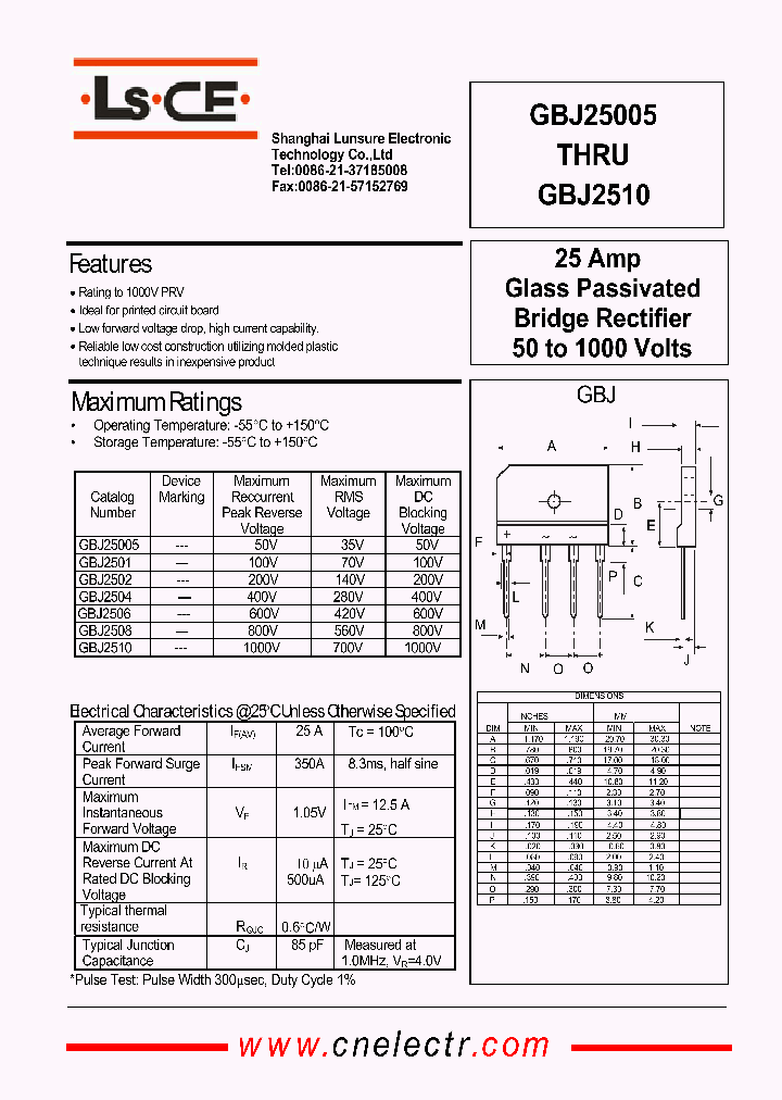 GBJ2508_4512404.PDF Datasheet