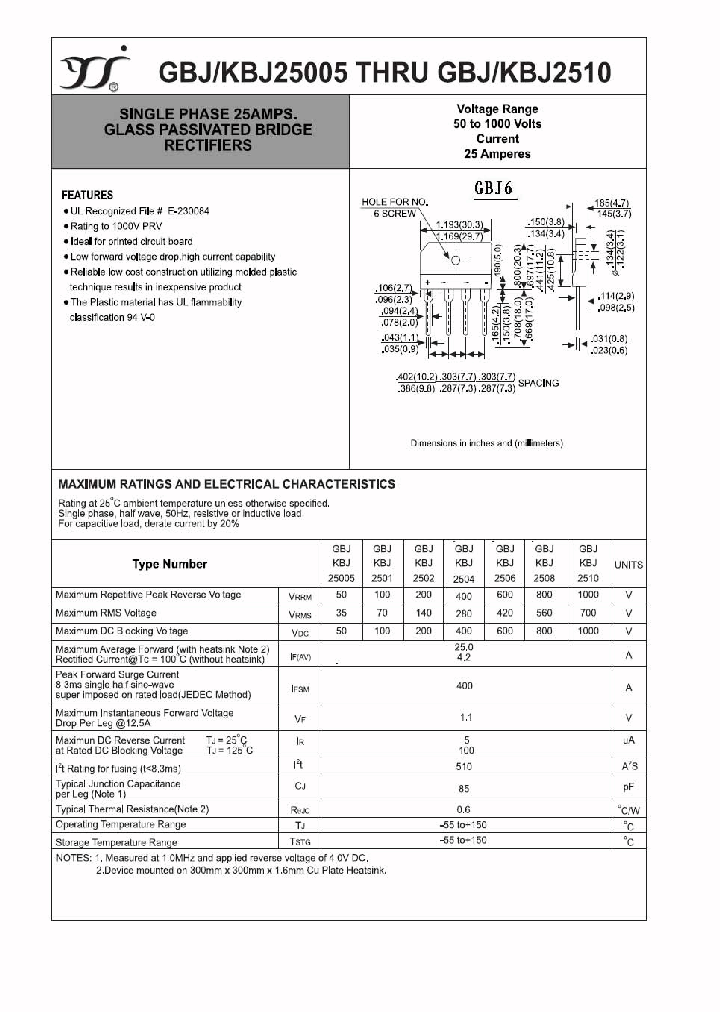 GBJ-KBJ25005_4194388.PDF Datasheet