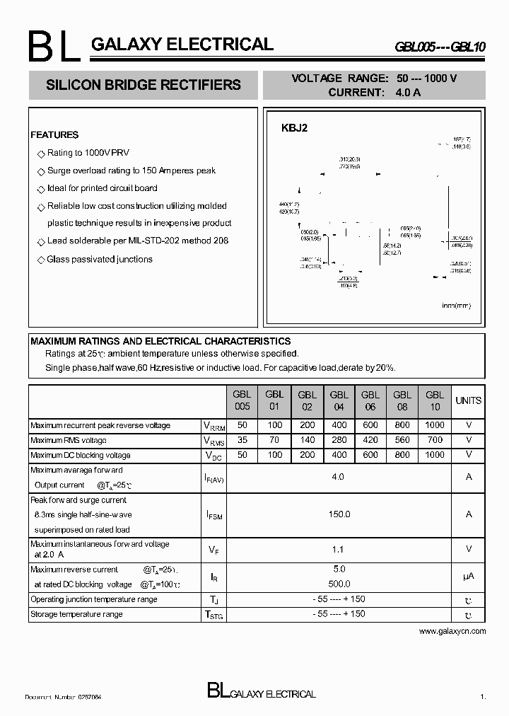 GBL10_4557779.PDF Datasheet