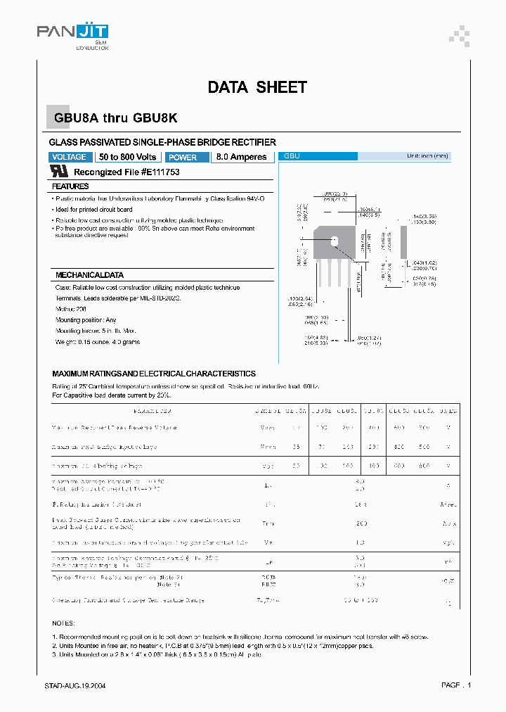 GBU8A04_4776925.PDF Datasheet