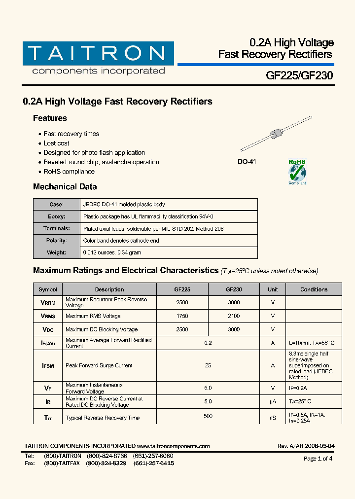 GF230_4366862.PDF Datasheet