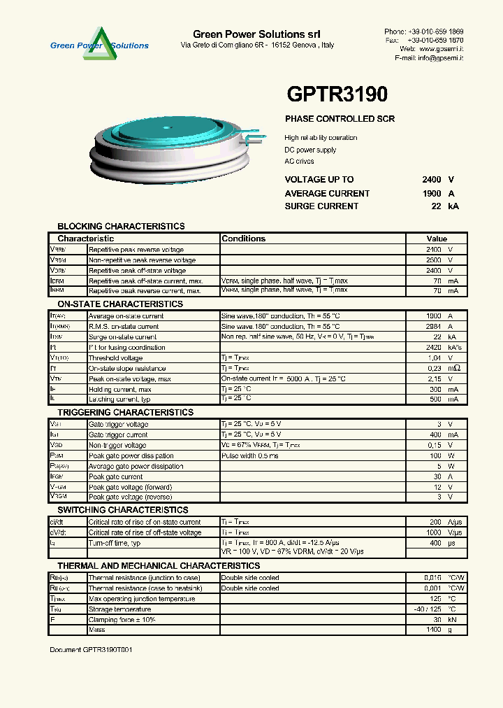GPTR3190_4383414.PDF Datasheet