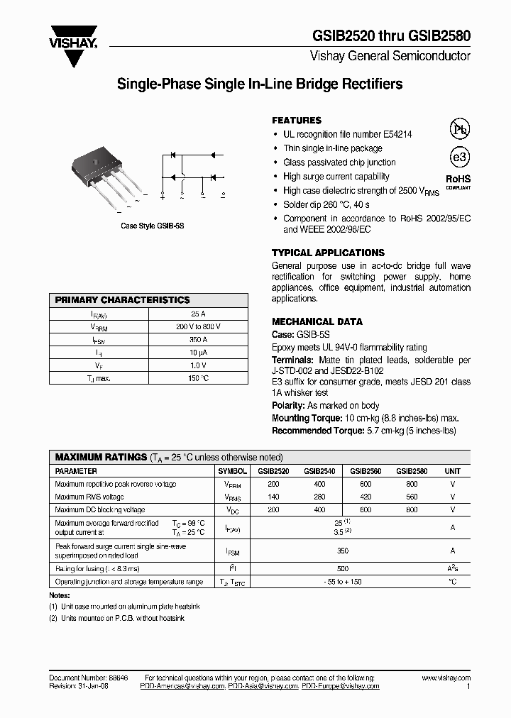 GSIB2560-E345_4271649.PDF Datasheet