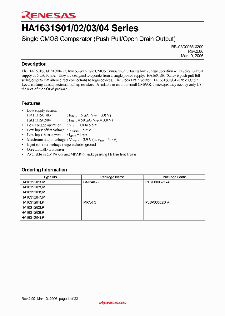 HA1631S0106_4335509.PDF Datasheet