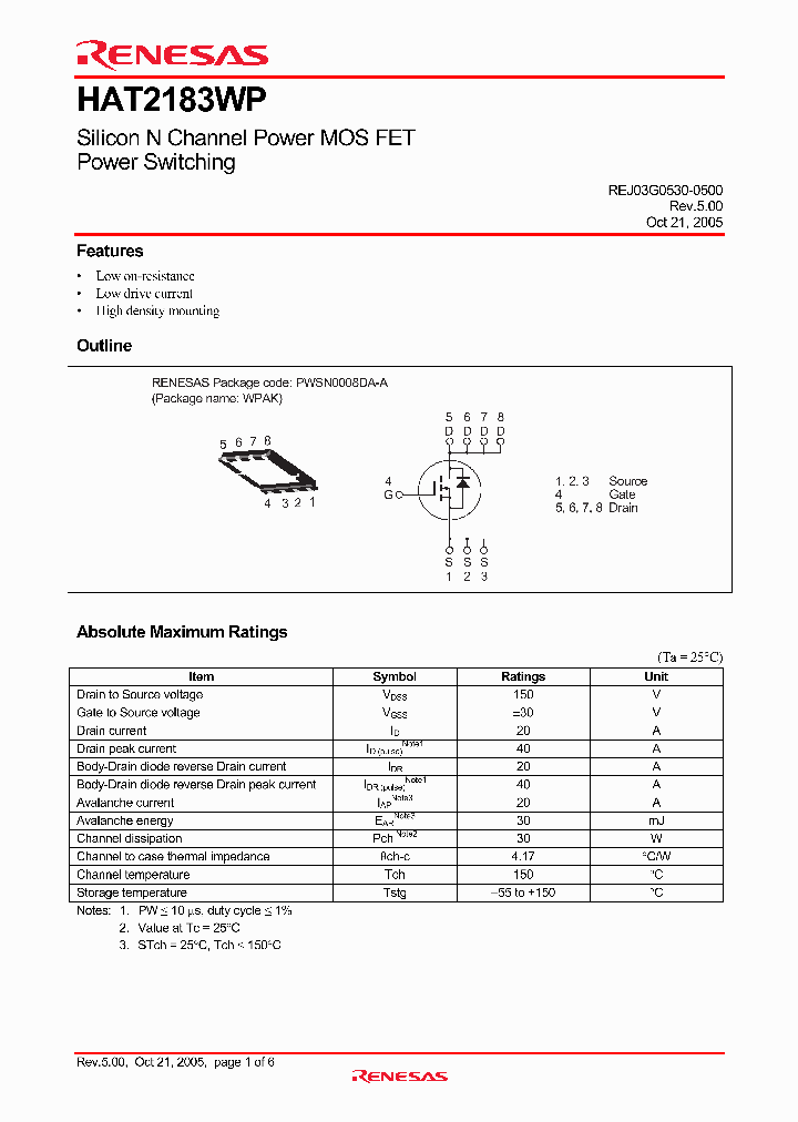 HAT2183WP_4349269.PDF Datasheet