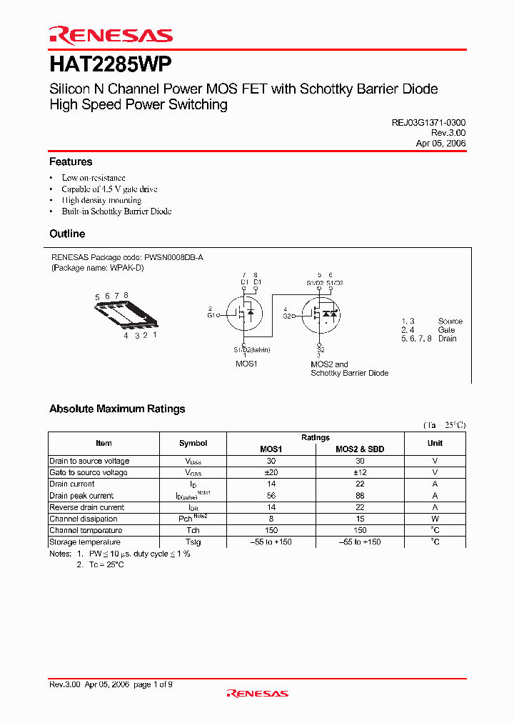 HAT2285WP_4357573.PDF Datasheet