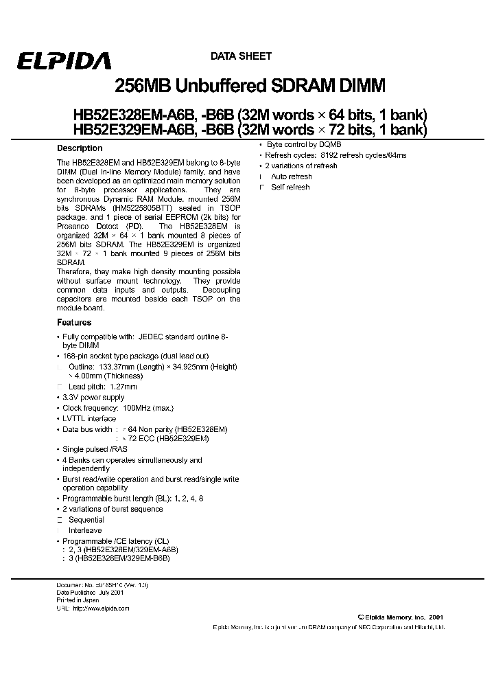 HB52E328EM-A6B_4580282.PDF Datasheet
