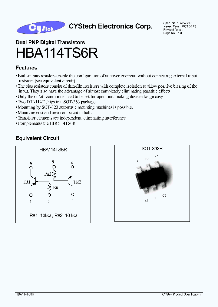 HBA114TS6R_4599231.PDF Datasheet