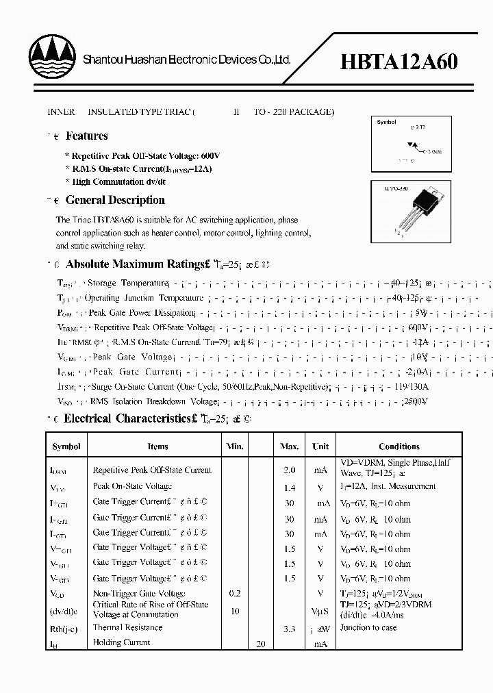 HBTA12A60_4678886.PDF Datasheet