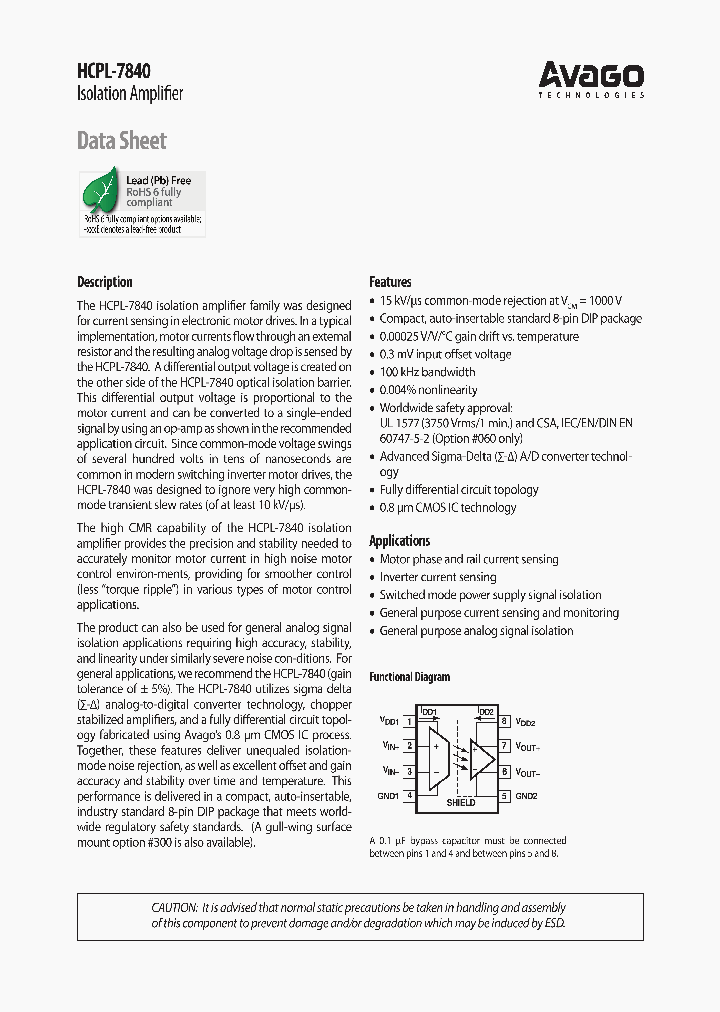 HCPL-7840_4299686.PDF Datasheet