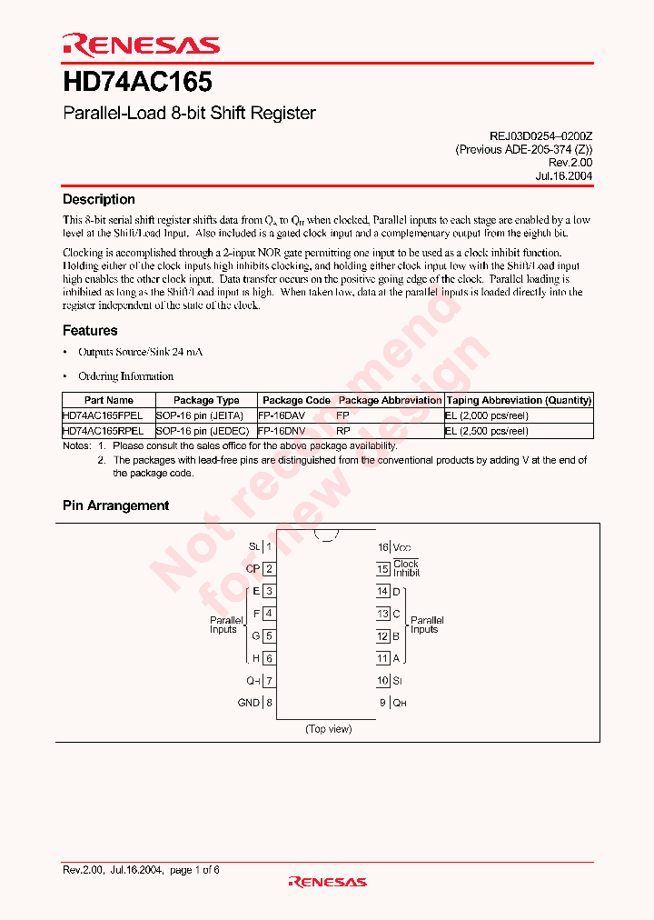 HD74AC165_4347723.PDF Datasheet