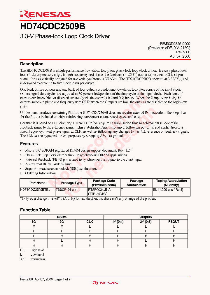 HD74CDC2509B_4254188.PDF Datasheet