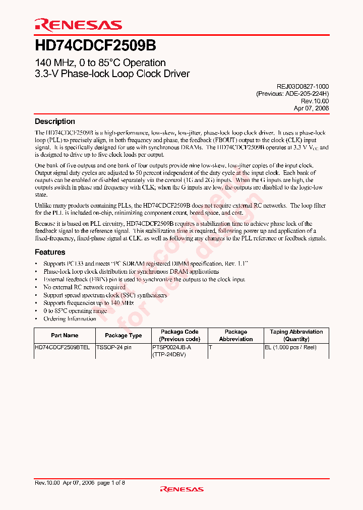HD74CDCF2509B_4268381.PDF Datasheet