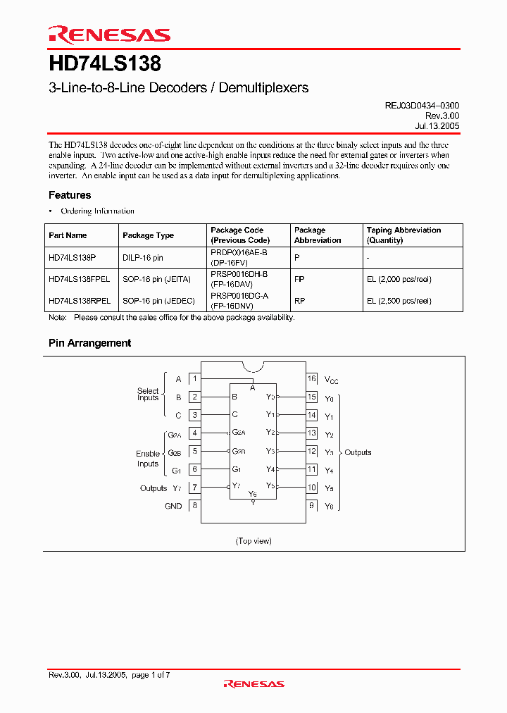 HD74LS138_4285599.PDF Datasheet