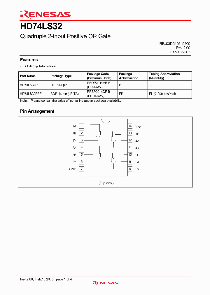 HD74LS32P_4269948.PDF Datasheet