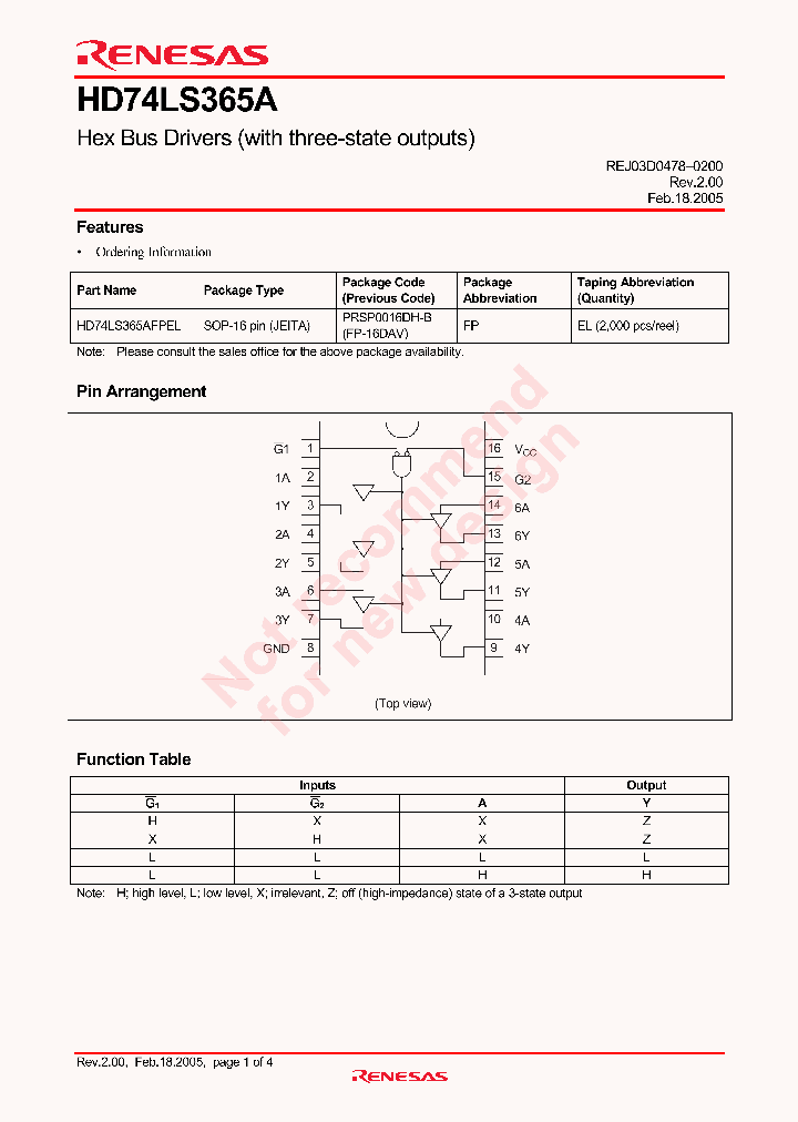 HD74LS365A_4245340.PDF Datasheet