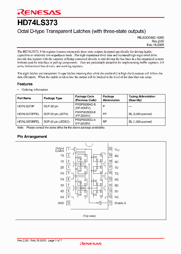 HD74LS373_4278515.PDF Datasheet