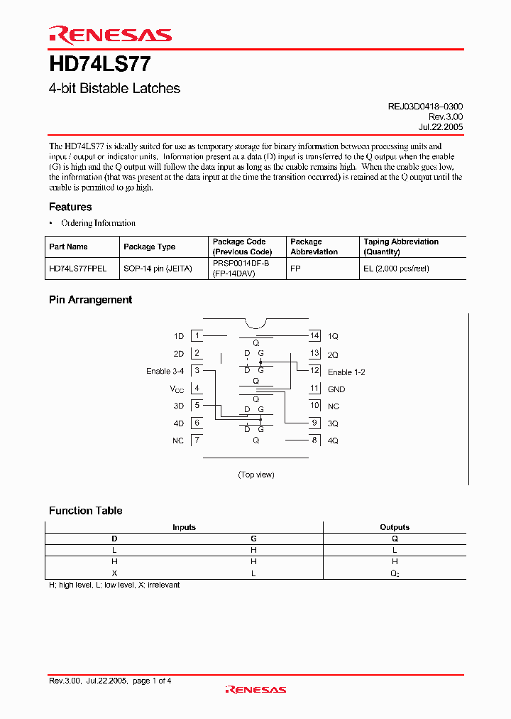 HD74LS77FPEL_4259247.PDF Datasheet