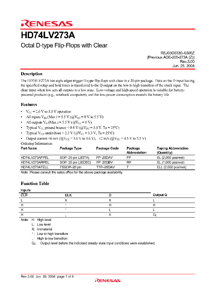 HD74LV273A_4374877.PDF Datasheet