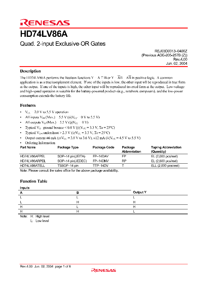HD74LV86A_4303959.PDF Datasheet