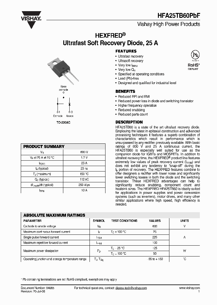 HFA25TB60PBF_4743071.PDF Datasheet