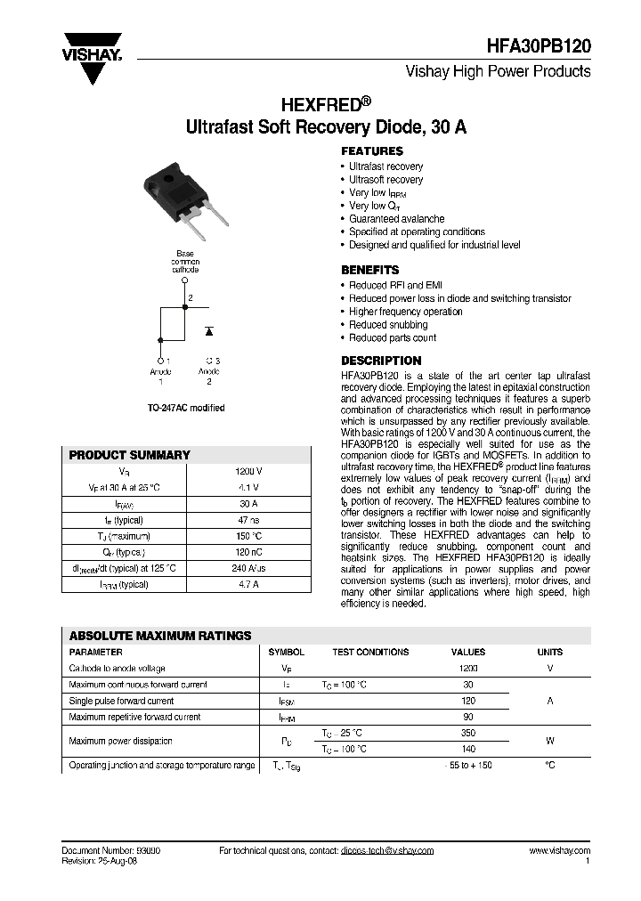 HFA30PB120_4334724.PDF Datasheet
