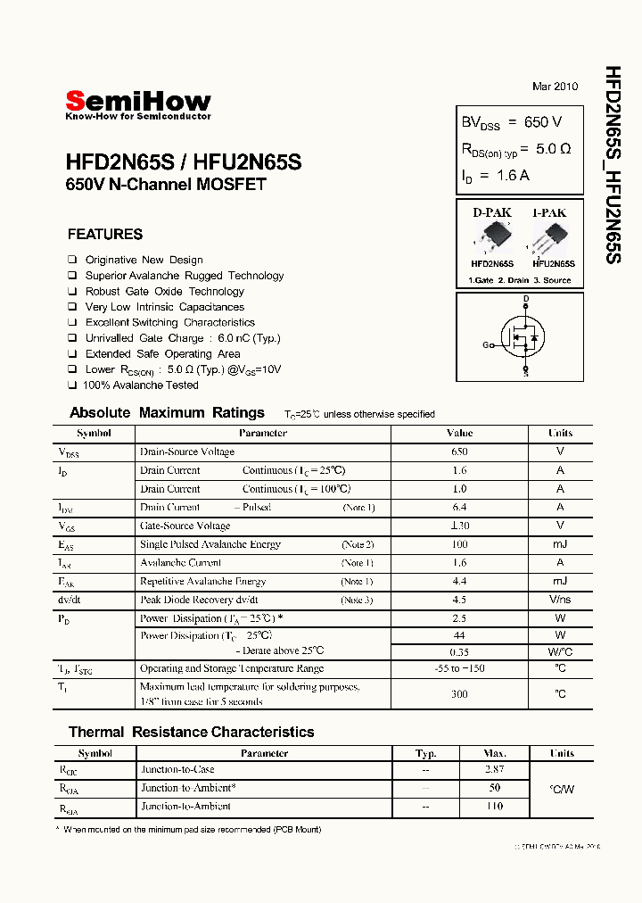 HFD2N65S_4603679.PDF Datasheet